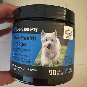 Skin Health Omega for Dogs - All Natural Delicious Treat/Chews.
